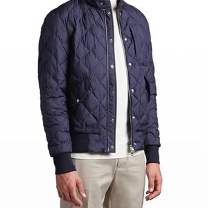 Burberry Blue Quilted Puffer Jacket